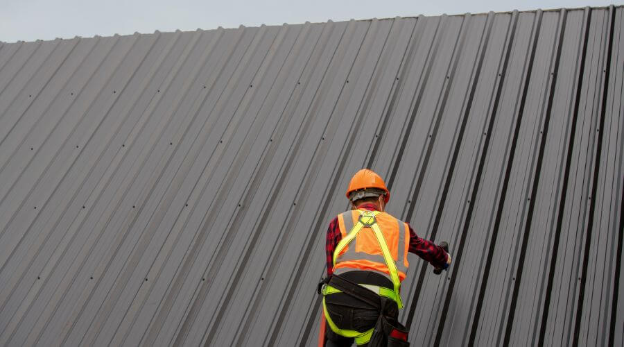 Professional metal roof installation services in Columbia, IA