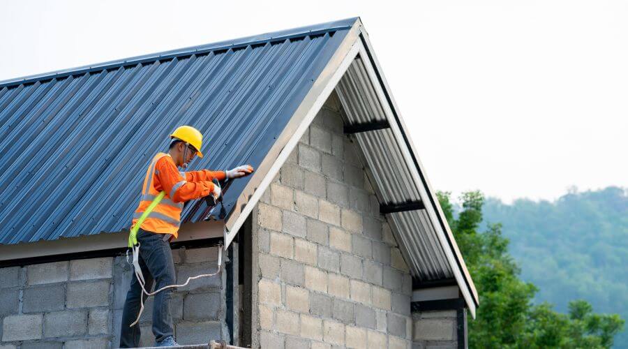 Professional metal roof installation in Columbia, IA